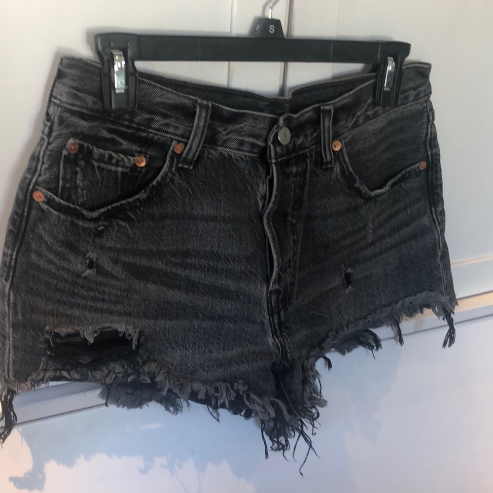 Women’s Levi’s 501 Black Jean Shorts